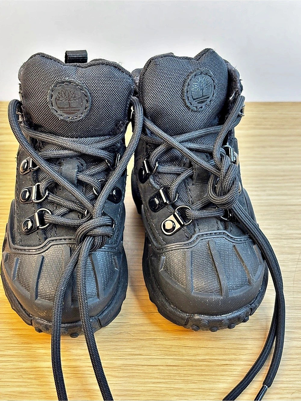 Toddler Triple Black Timberland Converge Mid Waterproof Boot Size 5